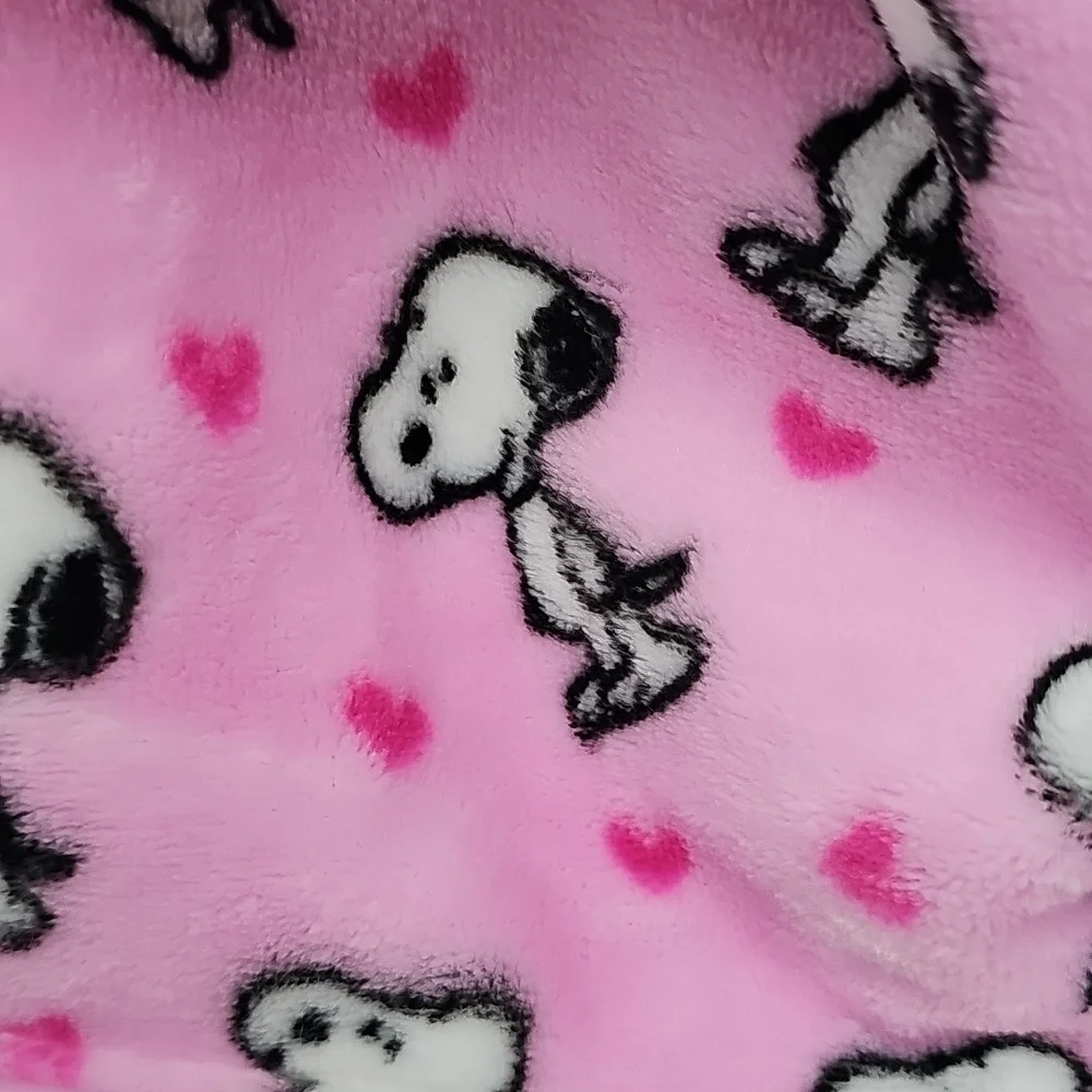Nwt Peanuts Snoopy Valentine's Day Pet blanket and Squeak toy in Pink and white - Picture 10 of 13